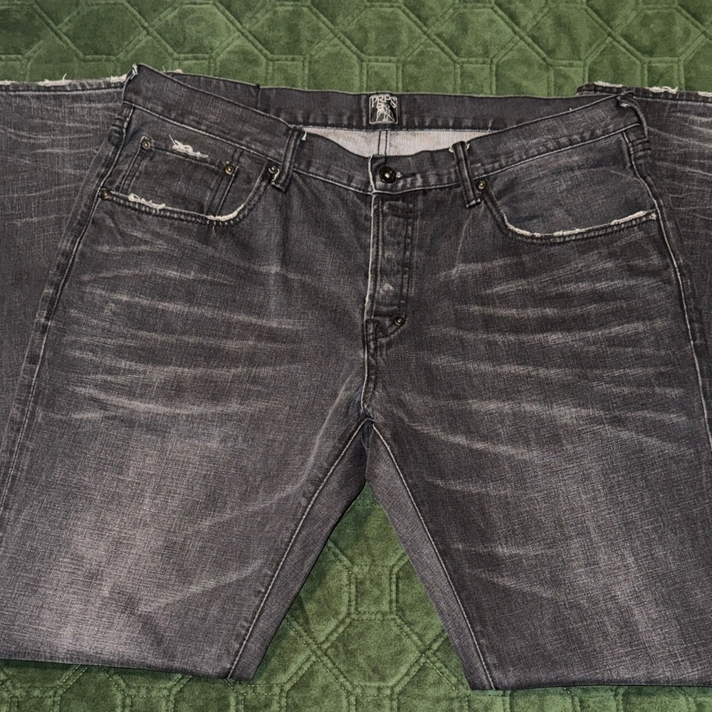 PRPS Men's Charcoal Relaxed Jeans
